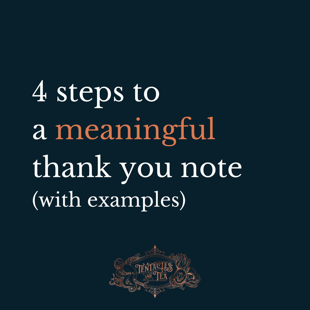 4 steps to a meaningful thank you note